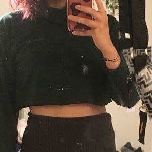 Forest green turtleneck